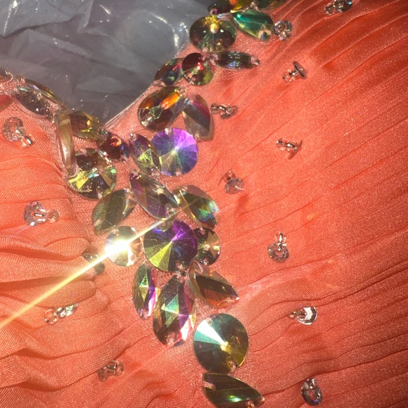 Short Coral Pink Semi Formal Dress! - Picture 8 of 10